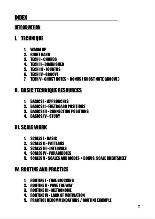 Bassics I – Practice Handbook (ENGLISH VERSION)