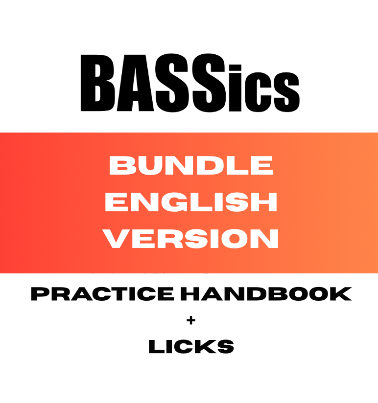 BUNDLE! BASSICS I + LICKS ENGLISH VERSION